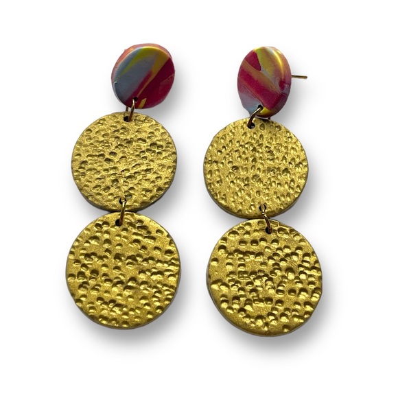 Artisan Dangle Textured Earrings 🌺🌺🌺 - Picture 5 of 5